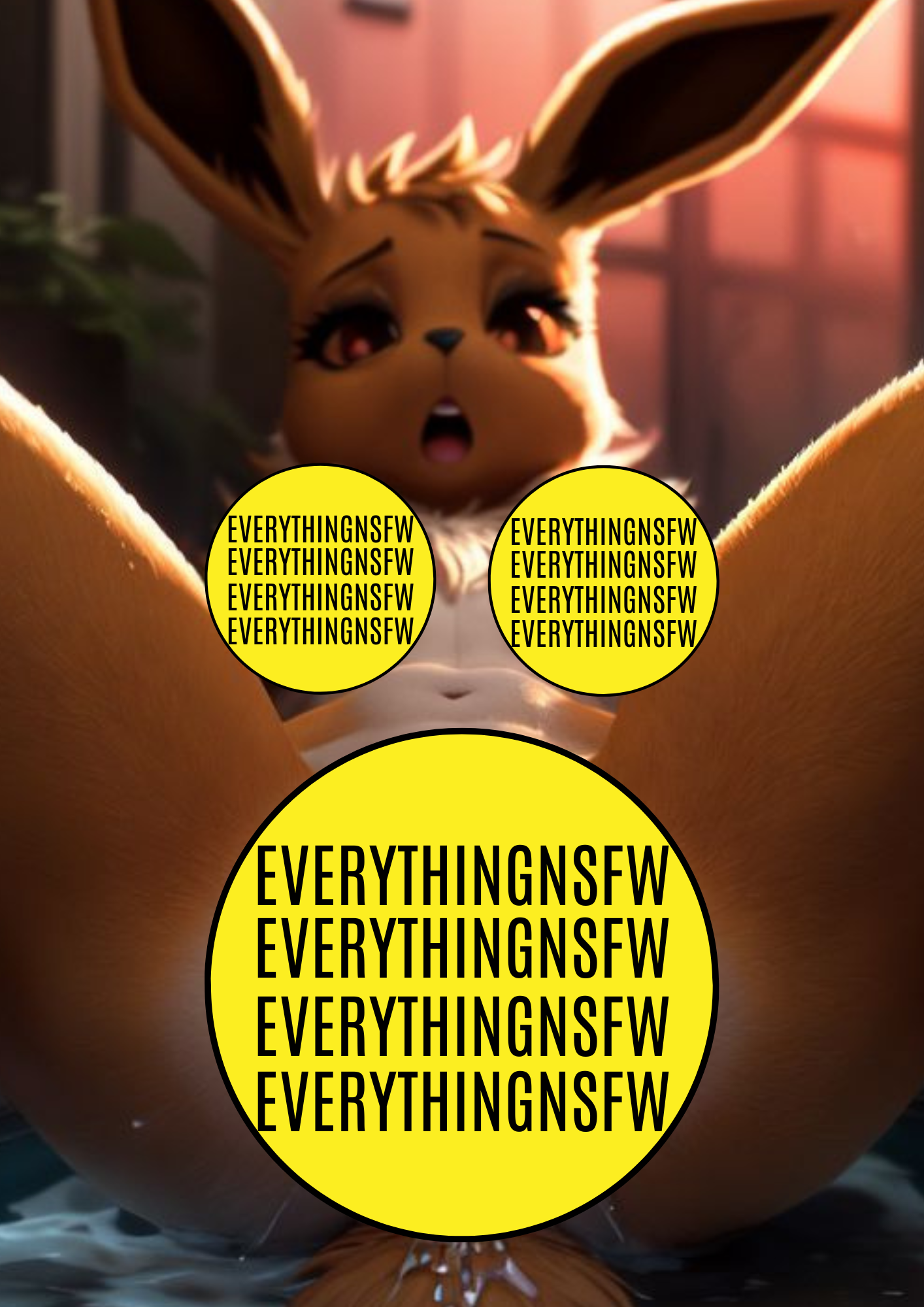 Eevee Pokemon V3  | Digital Download | Erotic | Anthromophic | Furry | NSFW, Pictures | Anime | Fanart | Mature | Manga | 18+