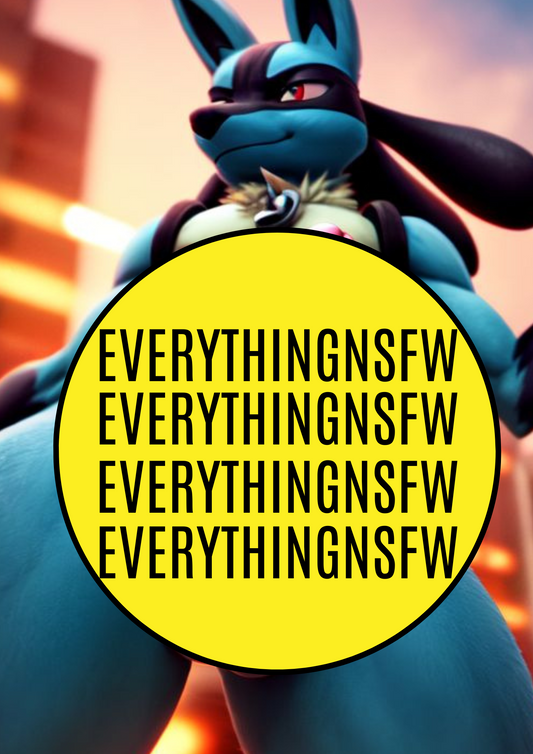 Male Lucario Pokemon V2 | Digital Download | Erotic | Anthromophic | Furry | NSFW, Pictures | Anime | Fanart | Mature | Manga | 18+