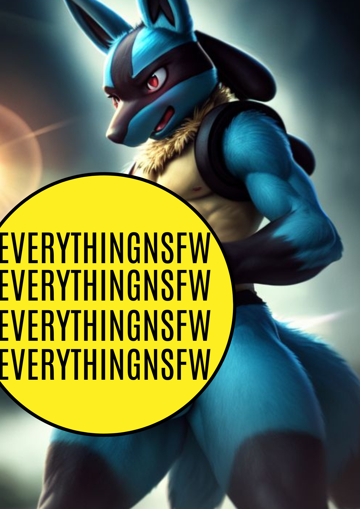 Male Lucario Pokemon V2 | Digital Download | Erotic | Anthromophic | Furry | NSFW, Pictures | Anime | Fanart | Mature | Manga | 18+